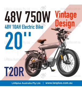 Coswheel T20R 20&quot; Mountain Vintage eBike 750W 48V 10Ah 4&quot; Fat Tires super 73