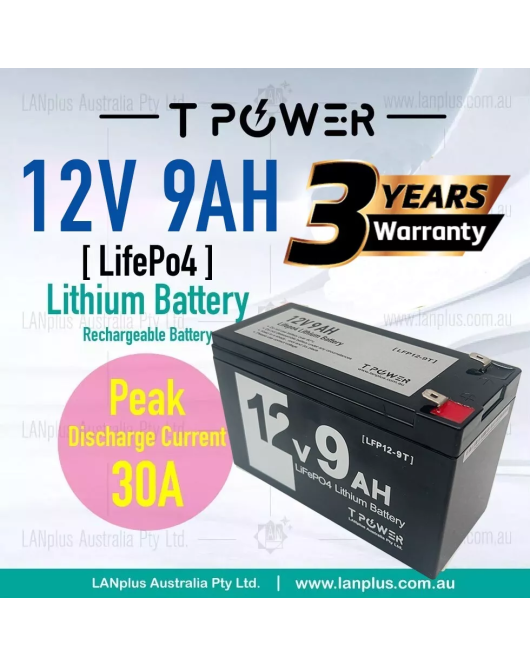 12V 9Ah LiFePO4 Lithium Rechargeable Battery Ultra Light SLA AGM 12v 7ah 9ah 10