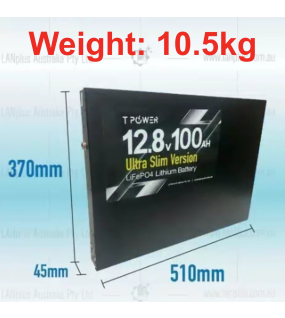 12v 100Ah Ultra Slim Lithium Battery LiFePO4 Iron Phosphate Deep Cycle