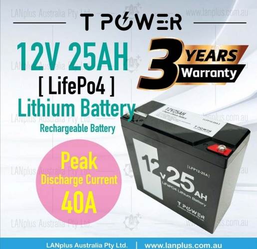12V 25AH LiFePO4 Lithium Battery for Golf Buggy Cart Mobility Scooter wheelchair