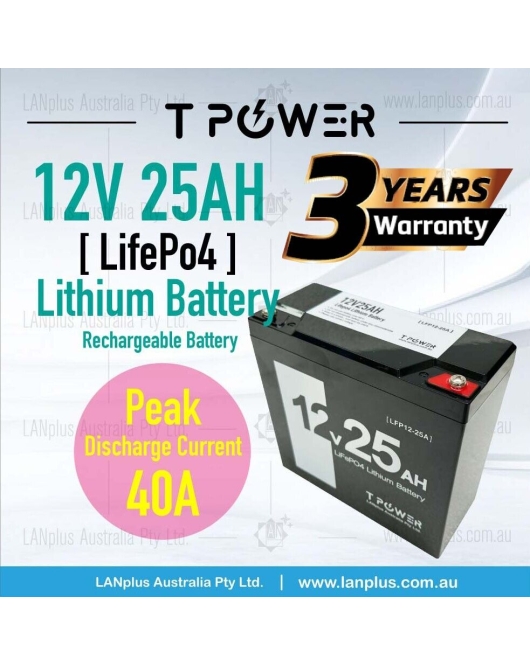 12V 25AH LiFePO4 Lithium Battery for Golf Buggy Cart Mobility Scooter wheelchair