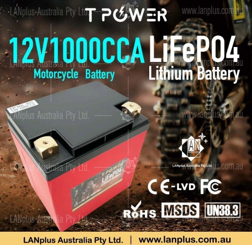 12V 1000CCA LiFePO4 16ah Lithium Motorcycle Battery YTX20 YTX30L Harley davison