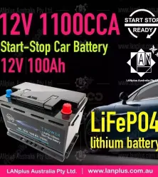 Stop-Start Lithium Car Battery 12v100Ah 1100CCA for Toyota Volkswagen Audi Volvo