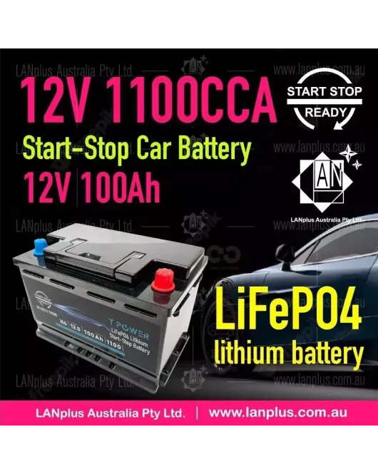 Stop-Start Lithium Car Battery 12v100Ah 1100CCA for Toyota Volkswagen Audi Volvo