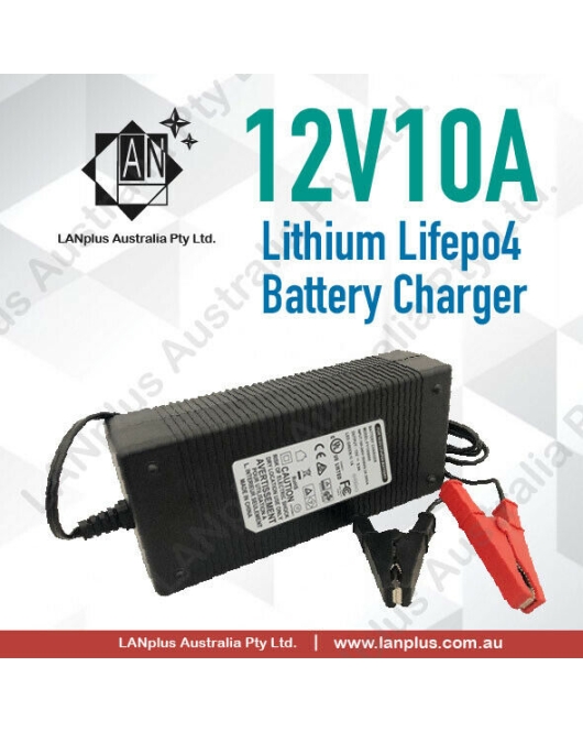 12V 10A LiFePO4 Lithium Battery Charger Power Supply Ctick Approved