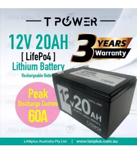 12V 20AH LiFePO4 Lithium Battery for Golf Buggy Cart Mobility Scooter wheelchair