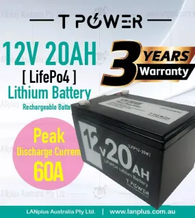 12V 20AH LiFePO4 Lithium Battery for Golf Buggy Cart Mobility Scooter wheelchair