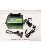 TPower 12V 25Ah LiFePO4 Golf Buggy Battery with 14.6V 3A Charger – 3-Pin or Anderson Connector
