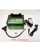 TPower 12V 25Ah LiFePO4 Golf Buggy Battery with 14.6V 3A Charger – 3-Pin or Anderson Connector
