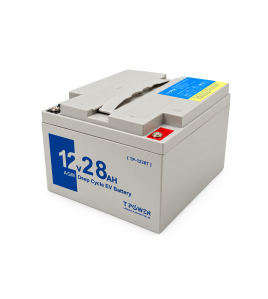 Tpower 12V 28AH AGM DEEP CYCLE EV Sealed Lead rechargeable Battery