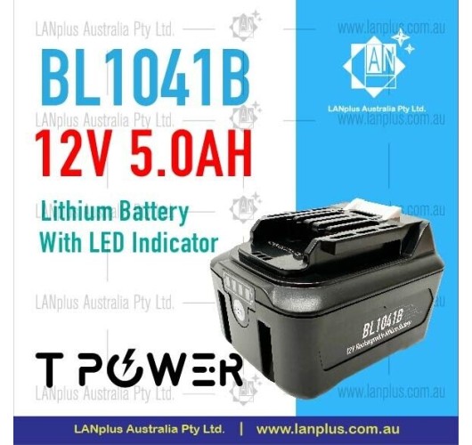 12V 5.0ah Li-ion Battery LED Indicator Samsung Cells Makita BL1041B CXT Cordless