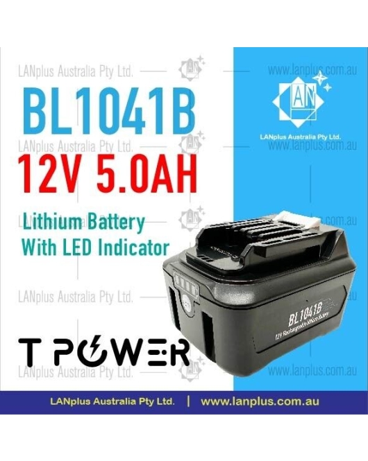 12V 5.0ah Li-ion Battery LED Indicator Samsung Cells Makita BL1041B CXT Cordless