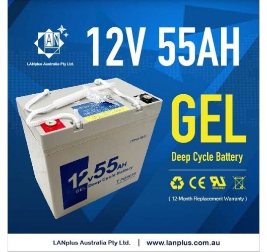 12V 55AH DEEP CYCLE Gel BATTERY 6FM50 Mobility Scooter Wheelchair Buggy 45Ah