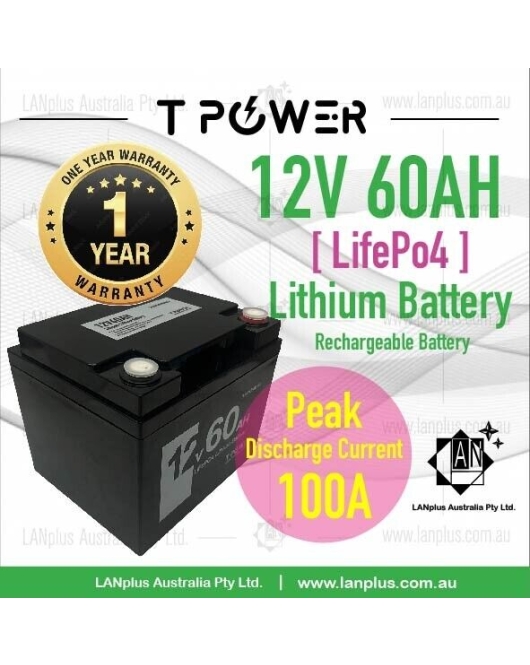 12V 60AH LiFePO4 Lithium Battery 4 Golf Buggy Cart Mobility Scooter Solar