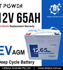 12V 65AH AGM DEEP CYCLE EV Battery Mobility Scooter Golf Wheelchair 55Ah 6FM6