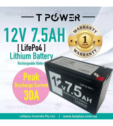 12V 7.5Ah LiFePO4 Lithium Rechargeable Battery Ultra Light SLA AGM 12v 7ah 9ah