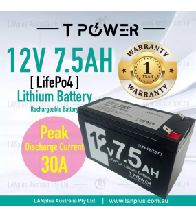 12V 7.5Ah LiFePO4 Lithium Rechargeable Battery Ultra Light SLA AGM 12v 7ah 9ah