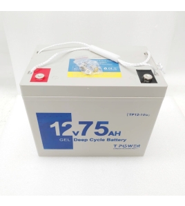 12V 75AH SLA Gel DEEP CYCLE Rechargeable EV BATTERY f SOLAR Scooter 12v 65AH