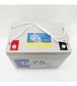 12V 75AH SLA Gel DEEP CYCLE Rechargeable EV BATTERY f SOLAR Scooter 12v 65AH