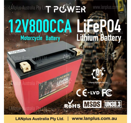 12V 800CCA LiFePO4 16ah Lithium Motorcycle Battery YTX20 YTX30L Harley davison