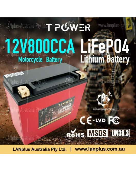 12V 800CCA LiFePO4 16ah Lithium Motorcycle Battery YTX20 YTX30L Harley davison