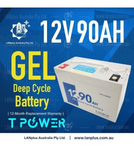 12V 90AH SLA GEL DEEP CYCLE Rechargeable EV BATTERY f SOLAR Scooter 12v 75AH