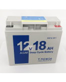 Tpower NEW 12V 18AH Sealed Lead-Acid Battery AGM 17ah 4 UPS Solar scooter Jet