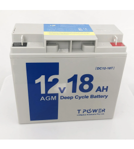 Tpower NEW 12V 18AH Sealed Lead-Acid Battery AGM 17ah 4 UPS Solar scooter Jet