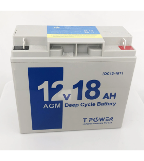 Tpower NEW 12V 18AH Sealed Lead-Acid Battery AGM 17ah 4 UPS Solar scooter Jet