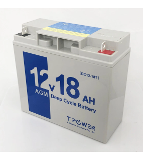 Tpower NEW 12V 18AH Sealed Lead-Acid Battery AGM 17ah 4 UPS Solar scooter Jet