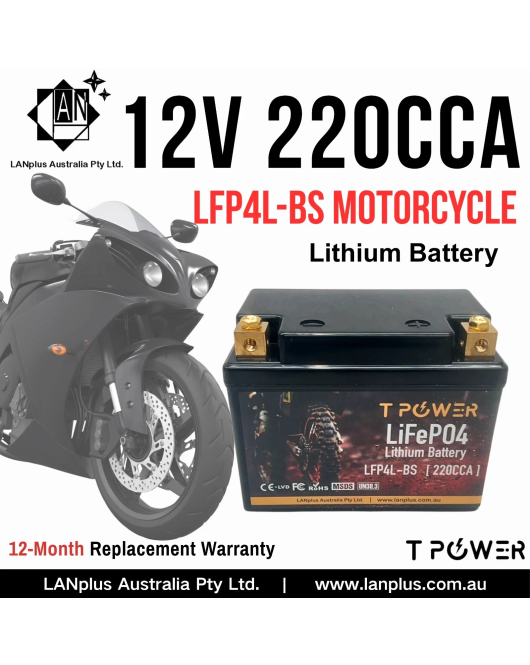 12V 220CCA Lithium Starting Motorcycle Battery YTX4LBS YTX5L-BS YTX7l-BS YTX7A