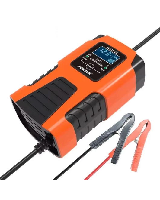 6V 2A / 12V 2A LCD Sealed Lead AGM GEL Smart Battery Charger AU