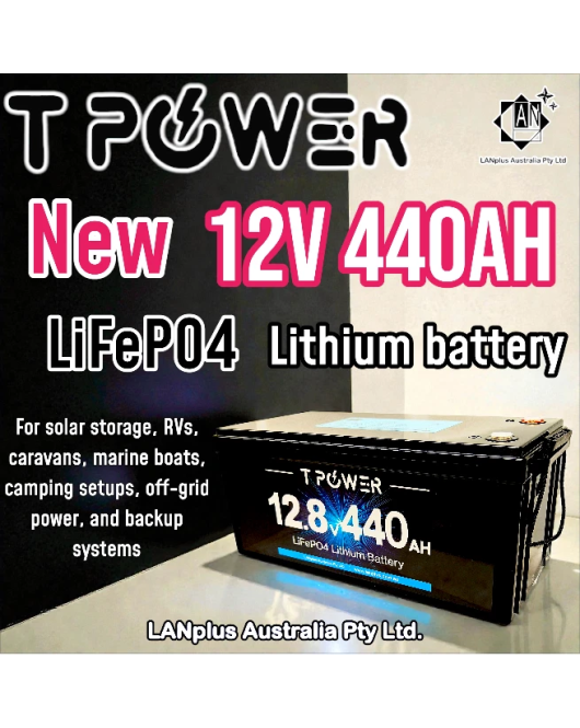 12V 440Ah LiFePO4 Tpower > 400Ah 300Ah 250Ah 200ah BMS RV Solar