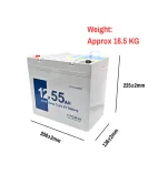 12V 55AH BATTERY AGM EV DEEP CYCLE 6FM50 Mobility Scooter Wheelchair Buggy AU