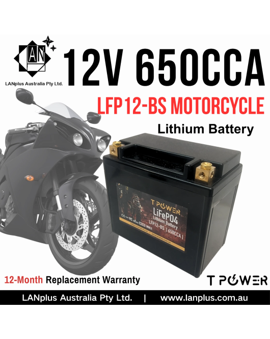 12V 650CCA LiFePO4 Lithium Motorcycle Battery YTX16 YTX20 YTX30L Harley Davison