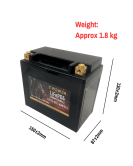 12V 650CCA LiFePO4 Lithium Motorcycle Battery YTX16 YTX20 YTX30L Harley Davison