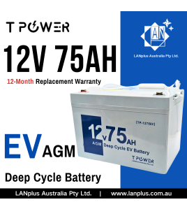 12V 75AH AGM Deep Cycle Battery for UPS Scooter GOLF CART Wheelchair