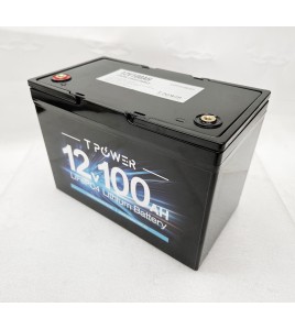 12v 100Ah Lithium Battery LiFePO4 Iron Phosphate Deep Cycle RV Camping 4WD Tpower