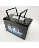 12v 100Ah Lithium Battery LiFePO4 Iron Phosphate Deep Cycle RV Camping 4WD Tpower
