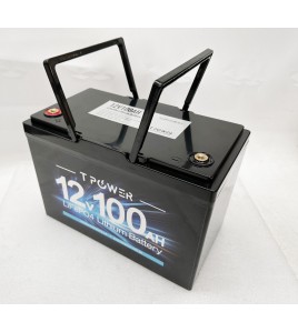 12v 100Ah Lithium Battery LiFePO4 Iron Phosphate Deep Cycle RV Camping 4WD Tpower