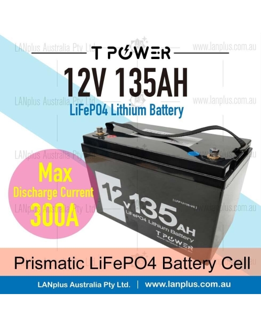 12v 135Ah Lithium Battery LiFePO4 Iron Phosphate Deep Cycle Camping 4WD 100AH