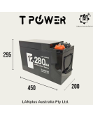 12V 280Ah LiFePO4 Battery High Power Peak > 200ah 250ah RV Solar Marine
