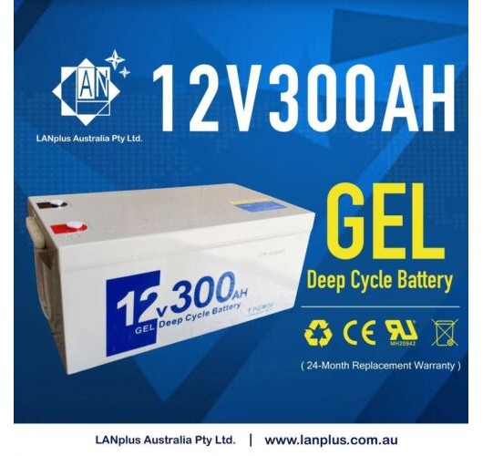 12V 300AH Gel SLA Deep Cycle Battery Caravan Solar Camping Camper 4WD 250AH