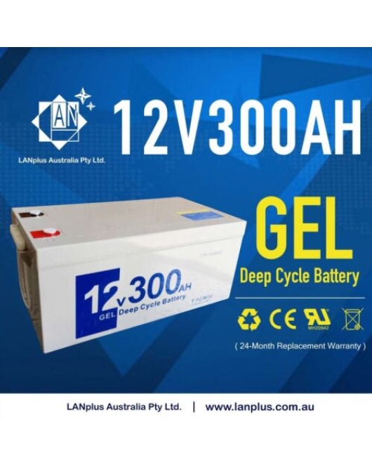 12V 300AH Gel SLA Deep Cycle Battery Caravan Solar Camping Camper 4WD 250AH