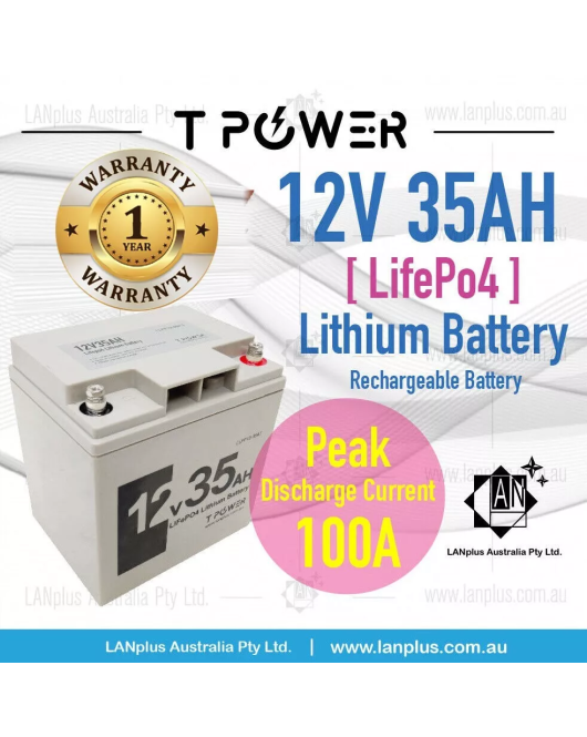 12V 35AH LiFePO4 Lithium Battery Rechargeable 4 Golf Buggy Cart Mobility Scooter