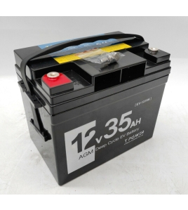 12V 35AH AGM DEEP CYCLE Battery 4 Mobility Scooter Golf Buggy 6DZM35 6FM35 &gt;33Ah