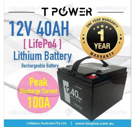 12V 40AH LiFePO4 Lithium Battery 4 Golf Buggy Cart Mobility Scooter Solar