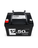 TPower 12V 50Ah LiFePO4 Lithium Deep Cycle Battery with M8 Terminals – 5 Year Warranty