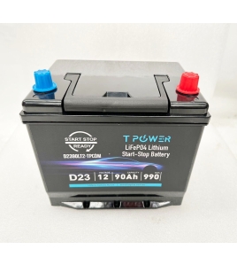 Stop-Start Lithium Car Battery D23 12v 90Ah 990CCA f Ford Jeep suzuki Honda suba