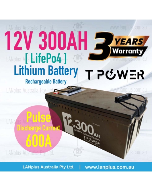 12V 300Ah Lifepo4 Lithium Battery For Camper Solar 4WD Caravan AU stock 3-Year Warranty